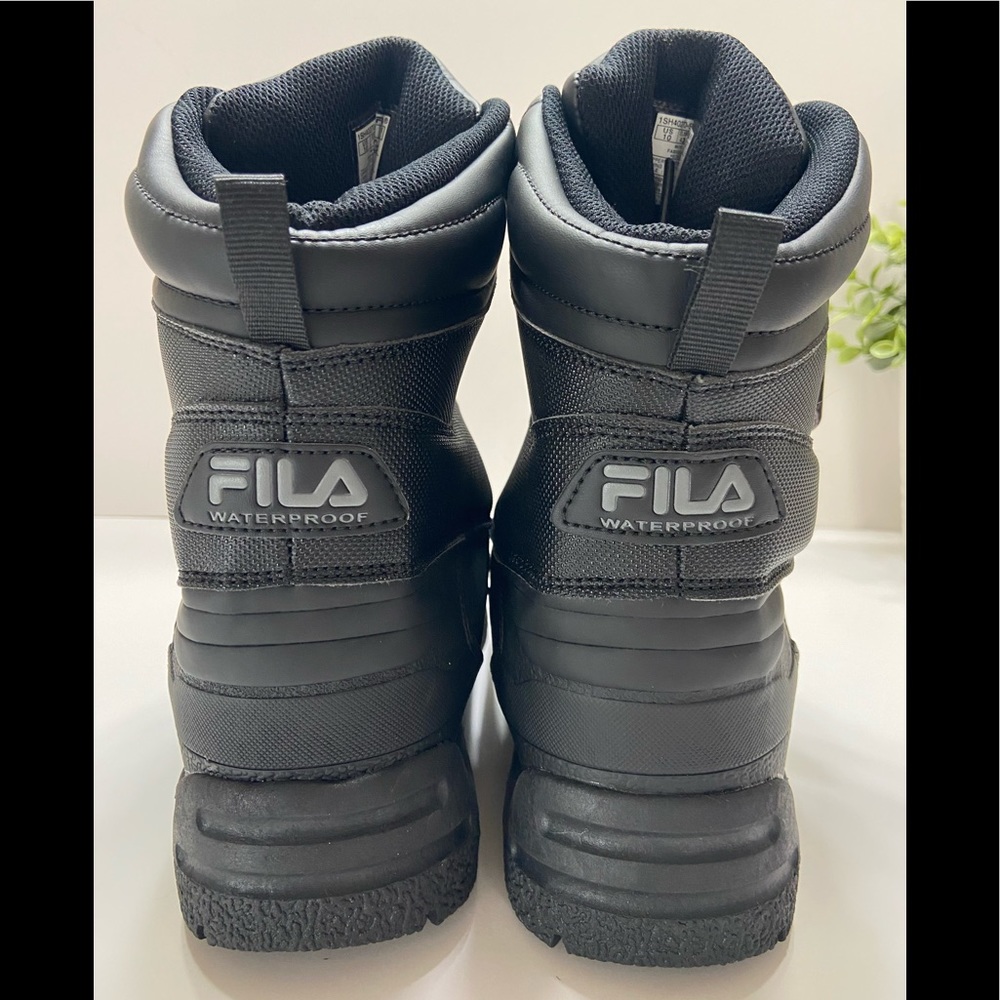 NEW Fila Weathertech Men's Extreme Waterproof Duck Boots Black 9.5-12 - Picture 4 of 9